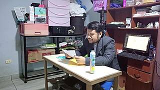 Secretary fucks boss for job