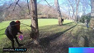 Mia Trejsi and Katy Rose in Easter foursome gathering