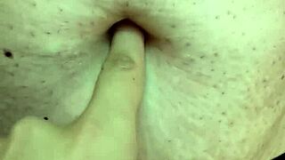 Exploring a milf's navel during a relaxing massage session