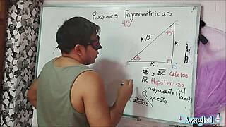 nerdy student learns geometry in bedroom