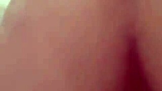 wife enjoys solo masturbation session at home