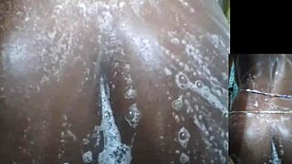 cyndy blackslave masturbate in shower with little 18+ squirt
