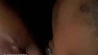 Wife delivers intense deepthroat blowjob on husband's black cock with wet spitting and POV