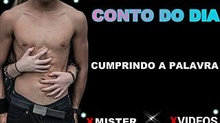 Amateur brazilian fulfills the word in a simple story