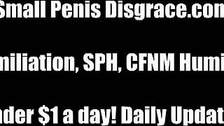 showing your tiny cock to three hotties