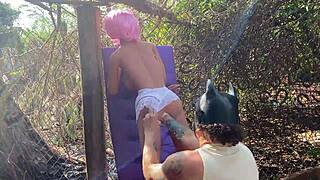 Blonde's Ass Gets Fucked Again with Sex Toy