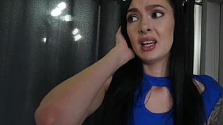 Marley Brinx pounded hard by stepbro, flailing face down in ecstasy!