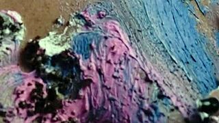 Messy Food Birthday Cake Girl Celebrates with Fun and Laughter.