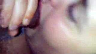 wife enjoys intimate moment with partner