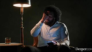 Scarlett Alexis gets spit-roasted in debut