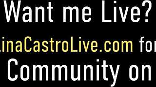 chubby angelina castro chats with a friend