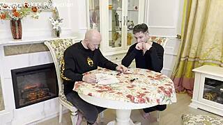 3 Friends Gangbang Fucked Russian Bitch Monika Fox During Break In Lotto Game With Double Penetration Anal Deepthroat And Facial!