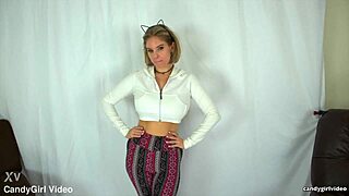 Anabelle Pync Teases With Kitty Panty Play In High Definition