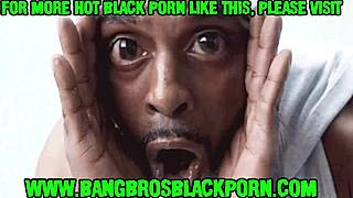 Horny ebony girlfriend with massive tits delivers an amazing blowjob!