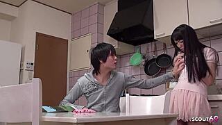 Virgin Japanese Teen Seduces Classmate For Creampie Fuck When Home Alone, So Intense!