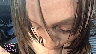 Did that hairy milf swallow my cum for kindness?