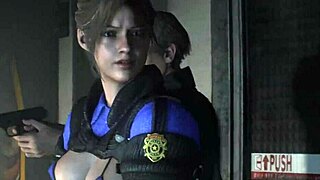 Busty super cop Claire Redfield. She fights crime with her massive tits.