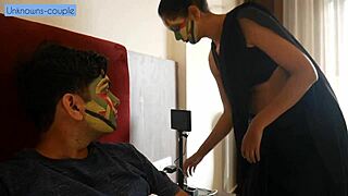 Saheb ji takes advantage of poor mamta's compulsion in the bedroom with rough fucking.