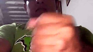 Hot peruvian teen gives intense handjob in living room ending with cumshot
