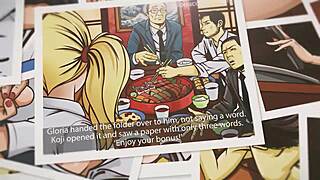 gloria uses her vibrating toy to win over the bad boss