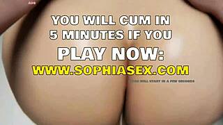 Her Perfect Body with Big Tits and Ass Gets Horny Blowjob