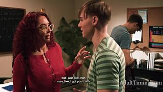 Busty Teacher Kiki Blackmailed After Student Affair!