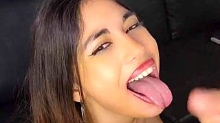 I suck my bosss cock very hard and it ends up on my face