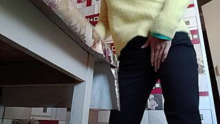 Stepsister masturbates solo with multiple orgasms - lesbian illusion girls