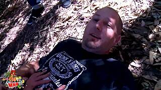 why is this small tits teen getting fucked so hard by two guys?