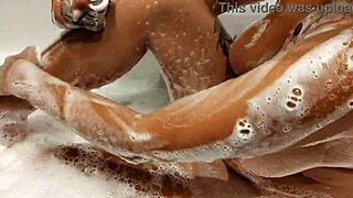 Look at This Hot Tanned Stepsister in the Bathroom After Turkey Vacation!