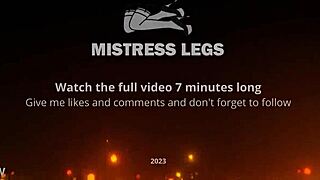 tan nylon soles peek from blue jeans on the bench