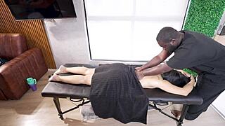 Oily Massage Ends In Interracial Sex With Big Cock Bbc To Latina Milf Pawg Ends In Creampie Kylei Ellish & Semaj