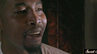 glamorous teen rides big black cock in the shower