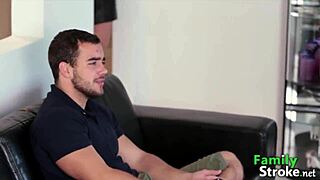 bombshell stepmom eating stepson jizz