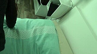 Liz and Ted having anal sex at home, what a cozy evening.