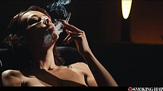 Veronica leal indulges in smoking fetish, stroking cock sensually
