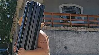 Tent Setup with Stuffed Ass