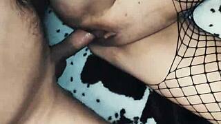 I fuck my neighbor's wife in all her holes during rough hardcore session