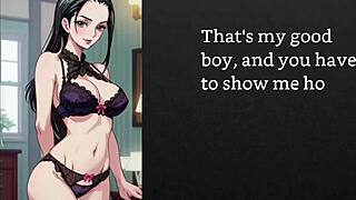 Bride faygrey nico robins delivers gentle humiliation femdom tease with joi sounding