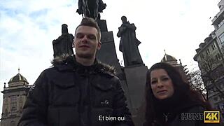 Hunt4k cuckold watches his gf cum thanks to the rich bastard