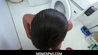 big tits stepmom tries different lingeries for me 😍