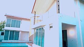 ROMANTIC SEXY COUPLE ENJOYED THEIR HONEYMOON IN PUBLIC PLACE WITH ROUGH FUCKING AND CREAMPIE