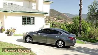 Sweet sinner - stunning babe gets her pussy fucked on the couch & gets rewarded with a creamy finish on her juicy tits