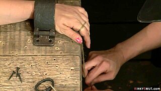 Lezdom toys redhead on device bondage 😈