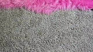 behind the scenes teaser of bound amateur balancing on spikey stilettos