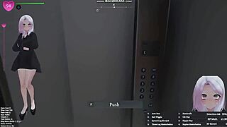 Manaka secretly flashes naked and masturbates in public apartment building