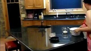 i'm fucking my naughty pussy right on the kitchen counter, check this free preview!