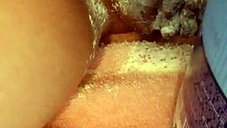 Mature babe enjoys talcum powder sensually.