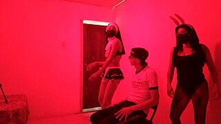 two sluts sensual dance for virgin birthday