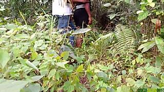 I slept with that strange woman and we mated in the bush, her big hairy bbw body bent over for doggystyle.